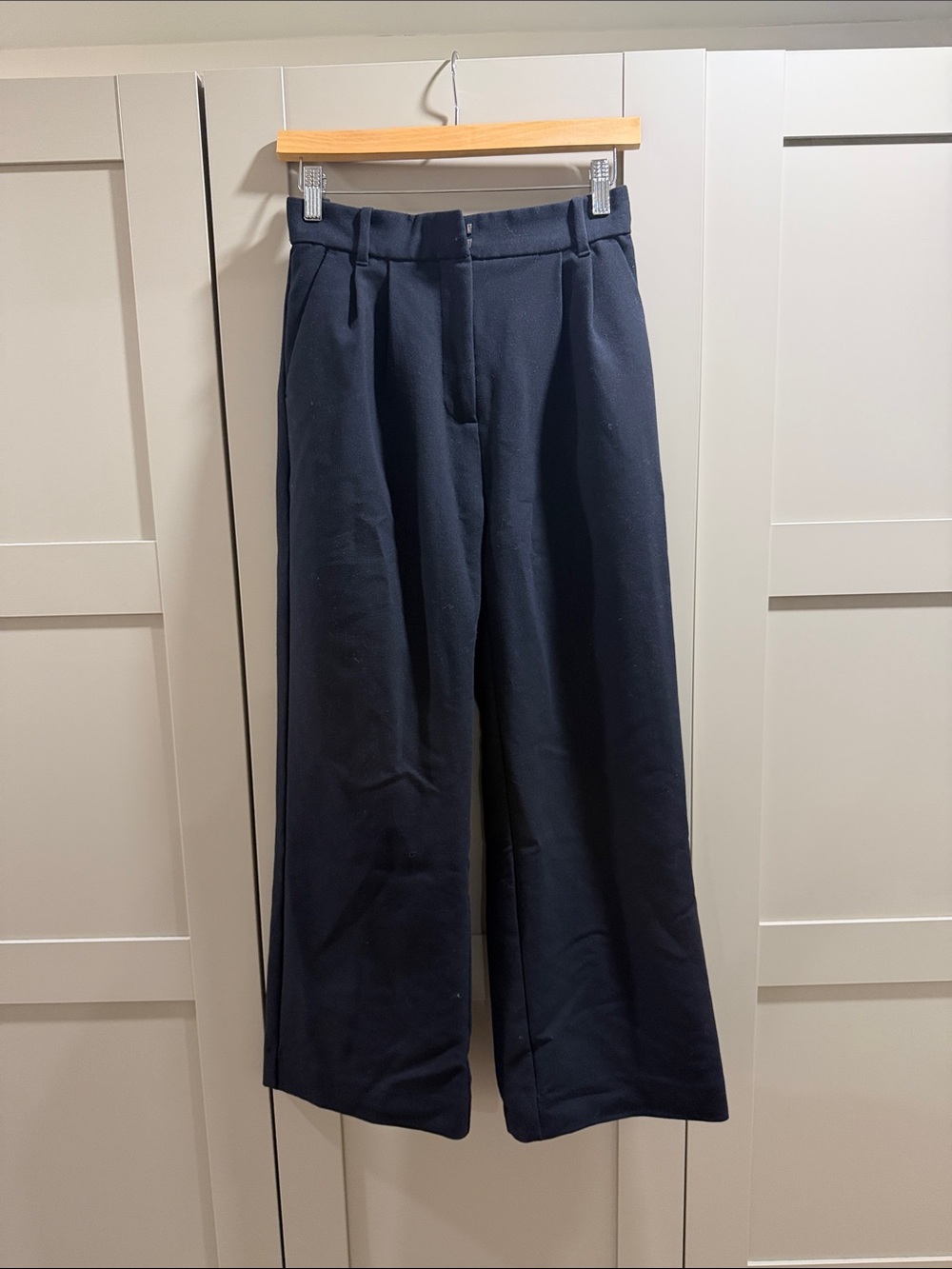 Abercrombie & Fitch Black Wide Leg High-Rise Pants